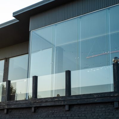 modern-building-facade-village-sunset